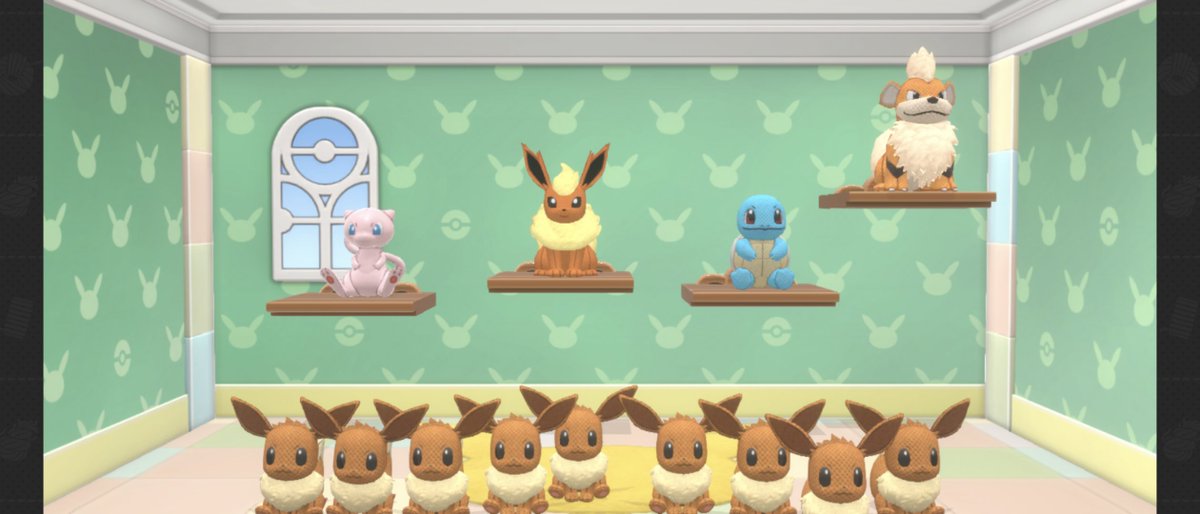 イーブイ／ミュウ／ブースター／
ゼニガメ／ガーディ
デジタルぬいたちを集めるのがまず大変🧸
#好きなポケモン5匹あげると趣味がわかる 
#ポケモンフレンズ