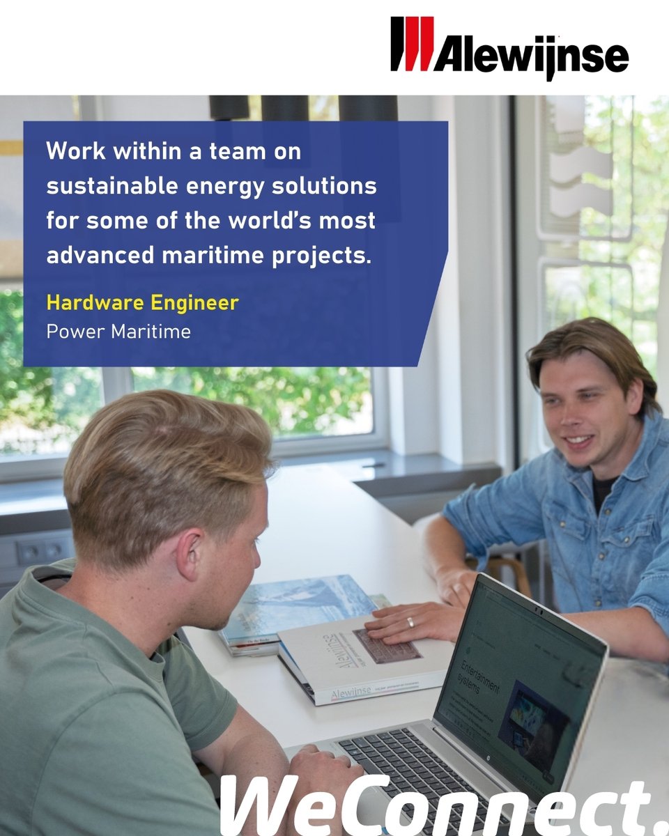 As a 𝐇𝐚𝐫𝐝𝐰𝐚𝐫𝐞 𝐄𝐧𝐠𝐢𝐧𝐞𝐞𝐫 𝐏𝐨𝐰𝐞𝐫 at Alewijnse, you'll work within a team on sustainable energy solutions for some of the world’s most advanced maritime projects ⚓
🧭 alewijnsecareers.com/vacatures/hard…

#maritime #engineer #vacancy #work #hiring #power #recruitment