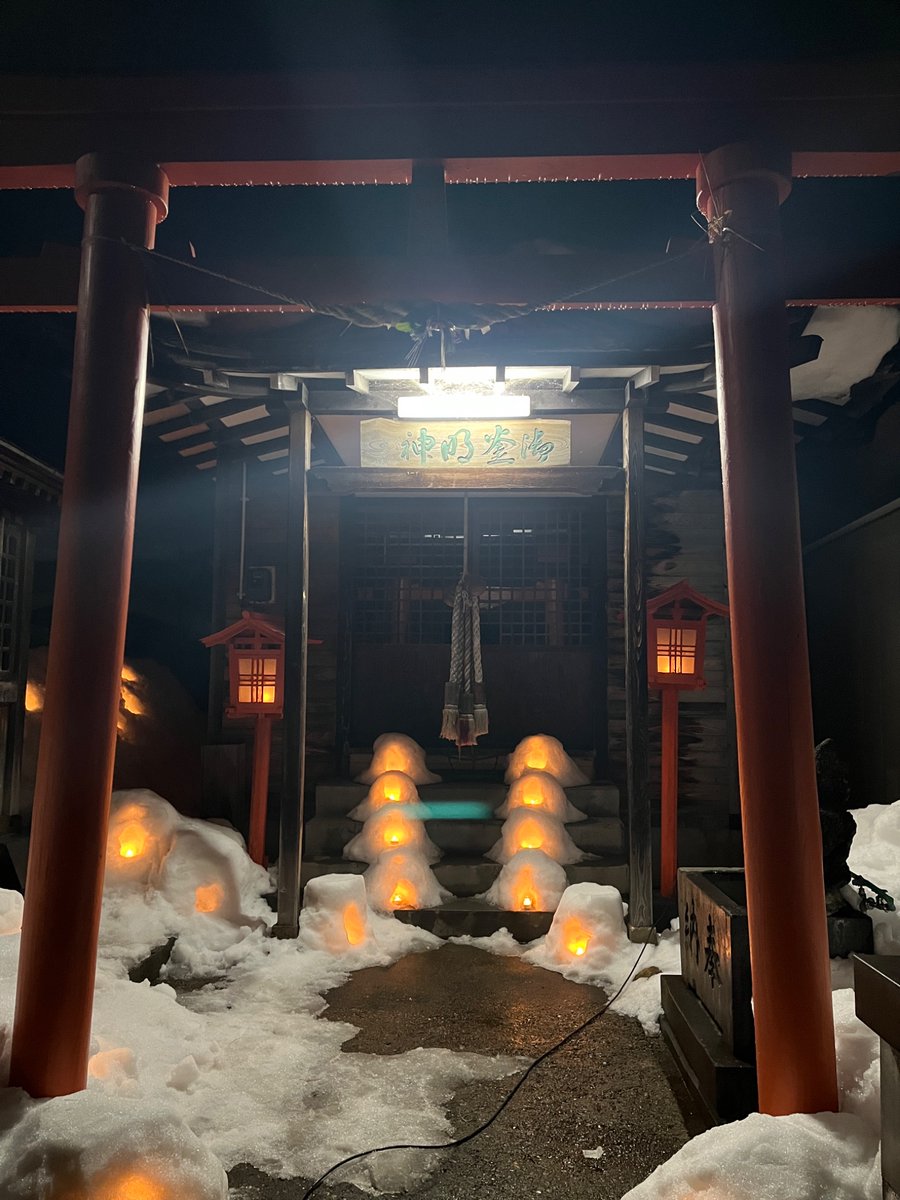 ミニかまくらは寺社仏閣と相性が良い