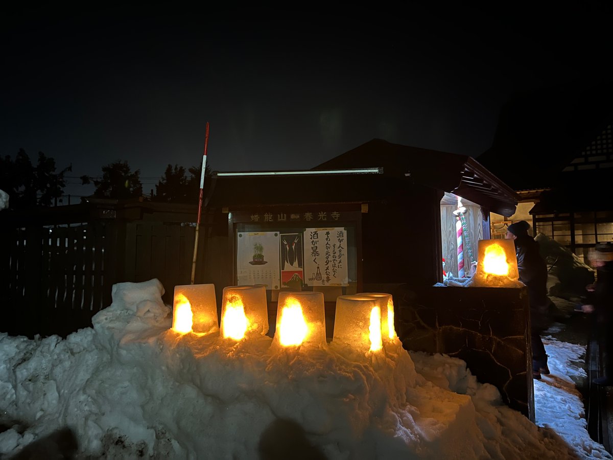 ミニかまくらは寺社仏閣と相性が良い