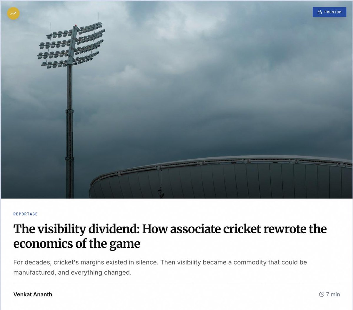super excited to drop the first story on the rebuilt website. 😅

in today’s <a href="/stateofplayclub/">The State of Play</a> story, I wrote about at how associate cricket nations built visibility (commercial, media etc) in the attention economy era.

the <a href="/Flipkart/">Flipkart</a> sponsorship of 🇳🇦 is instructive on that front