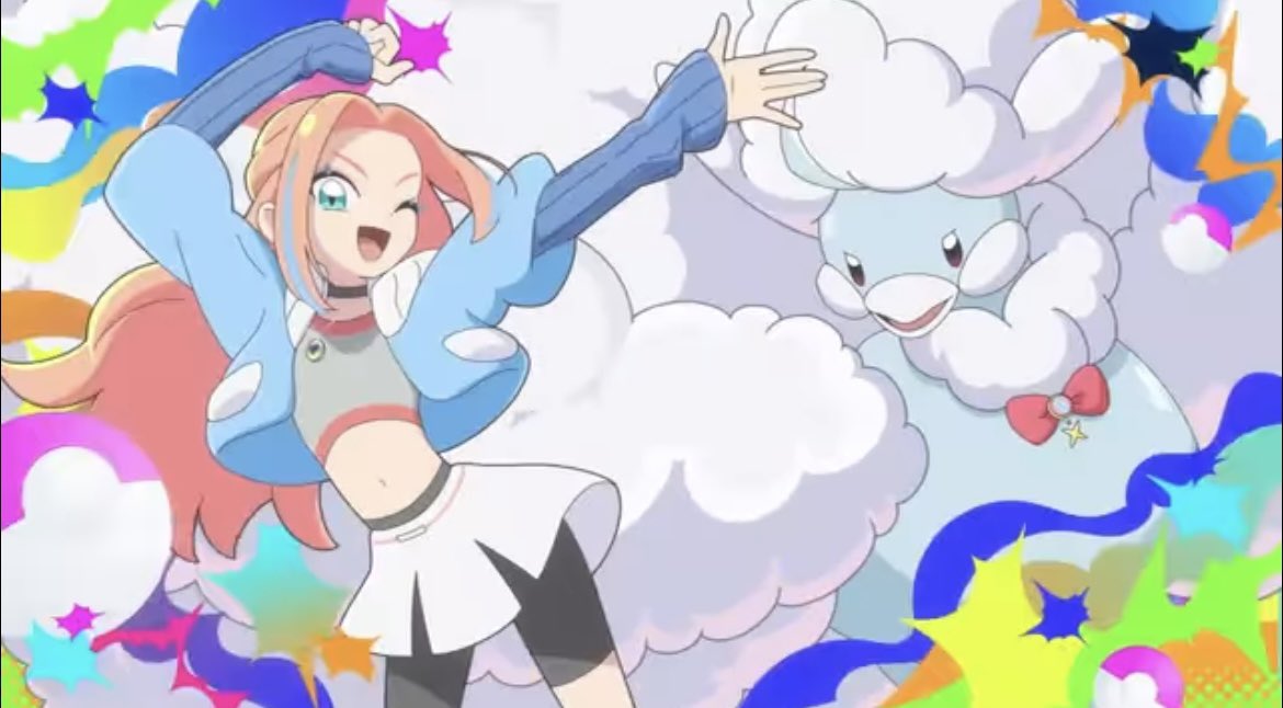 there’s a new poketoon about a trainer and her Altaria being idols together THATS SO CUTE😭✨ #POKÉTOON