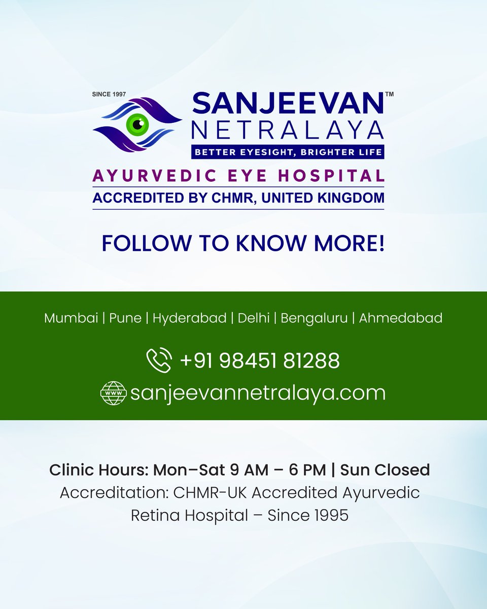 SanjeevanN4891's tweet image. Many vision problems begin inside the retina, even when the eyes feel normal.

sanjeevannetralaya.com

#RetinaCare #EyeHealth #VisionProtection #PreventiveEyeCare