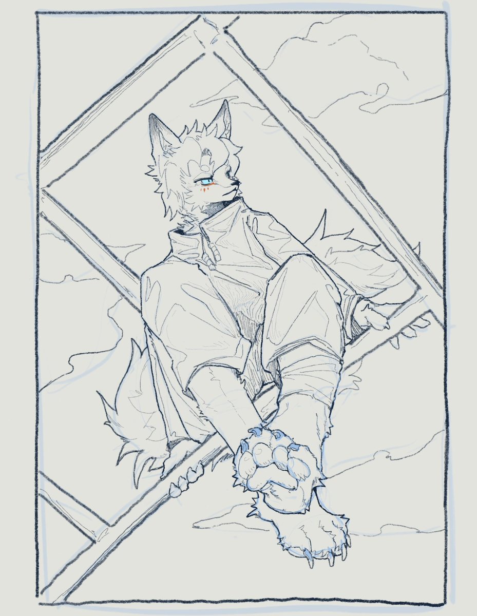 Still practicing (Yeah I know the implication is pretty clear but paws are genuinely so relaxing to draw