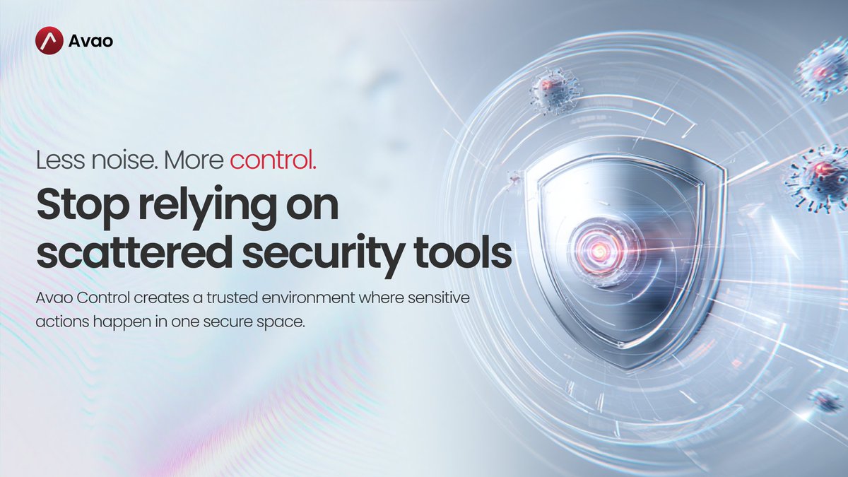 Your device is the center of everything.
Work. Files. Logins. Decisions.

But today?

It’s protected by a patchwork of disconnected tools.
Avao Control changes that.

It creates a trusted environment around your device where sensitive actions happen inside a controlled space -