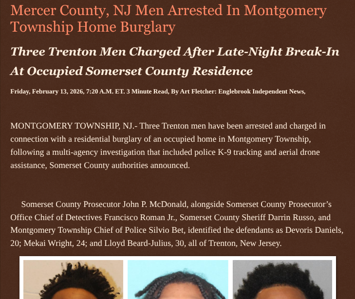 ArtFletcher9's tweet photo. Mercer County, NJ Men Arrested In Montgomery Township Home Burglary https://t.co/4bX8gwWkO5 via @Englebrooknews #NewJersey #CrimeNews #SomersetCountynj #montgomerynj #home #breakingin #arrests #charges #mercercountynj #trentonnj @wireless_step @HRG_Media @LodiNJNews @Fordmb1953 @SarahGeving1 @Shannon96574094 @Daytobehappy @janninereid1 @gator4kb18 @MichelleF_35 @TrumpWasRite2 @KathyKbrose @RobGerundo @JimBobW49