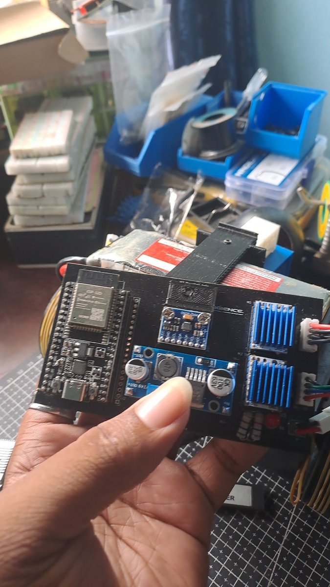 First ever PCB for my Self - Balancing robot. 

PITCH/ ROLL FROM 
IMU ACCELEROMETER AND GYRO READINGS 

-  KALMAN FILTER SENSOR FUSION ( tried Complementary filter too) 

- PID COMTROLLER  

- MOTOR CONTROL SIGNAL DIRECTION AND SPEED

- MOTOR DRIVERS 

- MOTOR MOVEMENT

🔃