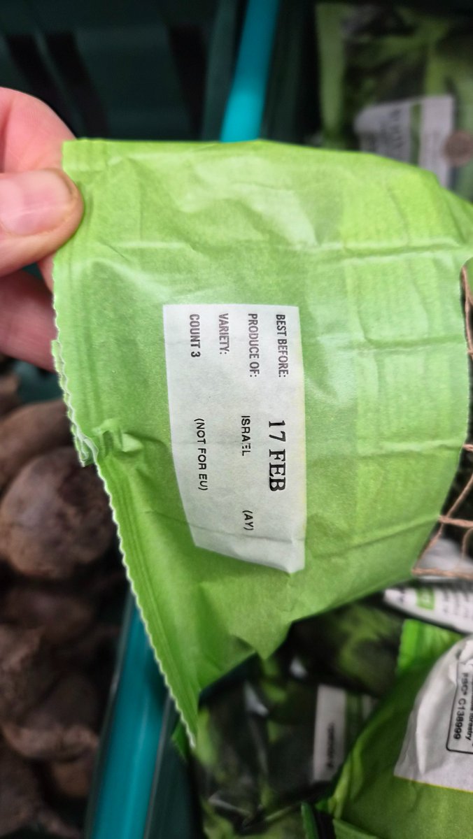 Hey <a href="/Tesco/">Tesco</a> <a href="/tesconews/">Tesco News</a> - why are you still selling produce from a nation committing genocide, daily violations of Gaza 'ceasefire', increased settler violence + illegal building in West Bank, whose leaders are war criminals wanted by <a href="/IntlCrimCourt/">Int'l Criminal Court</a> ?
<a href="/BDSmovement/">BDS movement</a> <a href="/PSCupdates/">Palestine Solidarity Campaign</a>