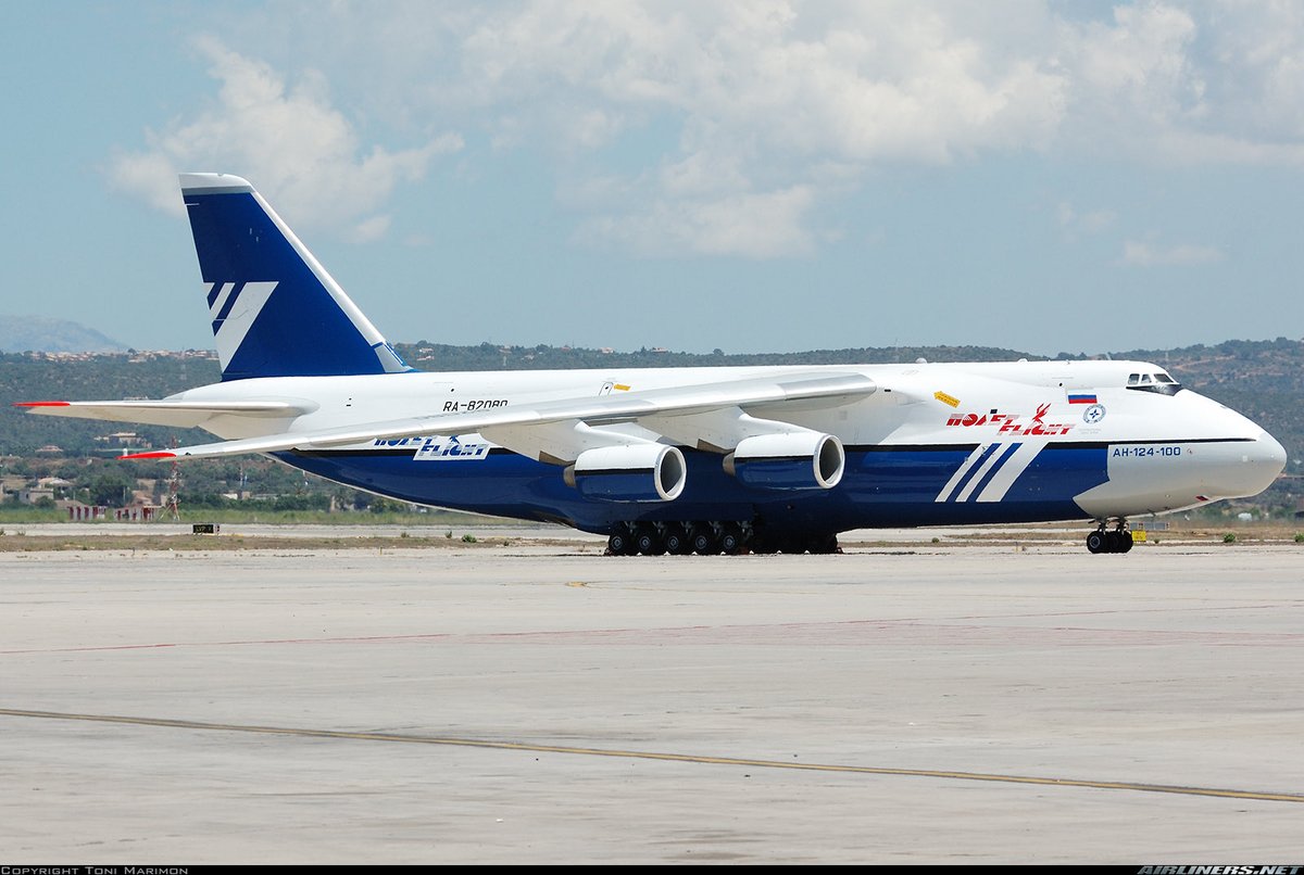 n194at's tweet photo. Polet Airlines
Antonov An-124-100 Ruslan
Reg: RA-82080
PMI/LEPA Aeropuerto de Palma de Mallorca
July 9, 2004
Photo credit Toni Marimon
#AvGeek #Airline #Aviation #AvGeeks #Antonov #A124 #PMI #PoletAirlines 🇷🇺 https://t.co/pKPvQVvFEj