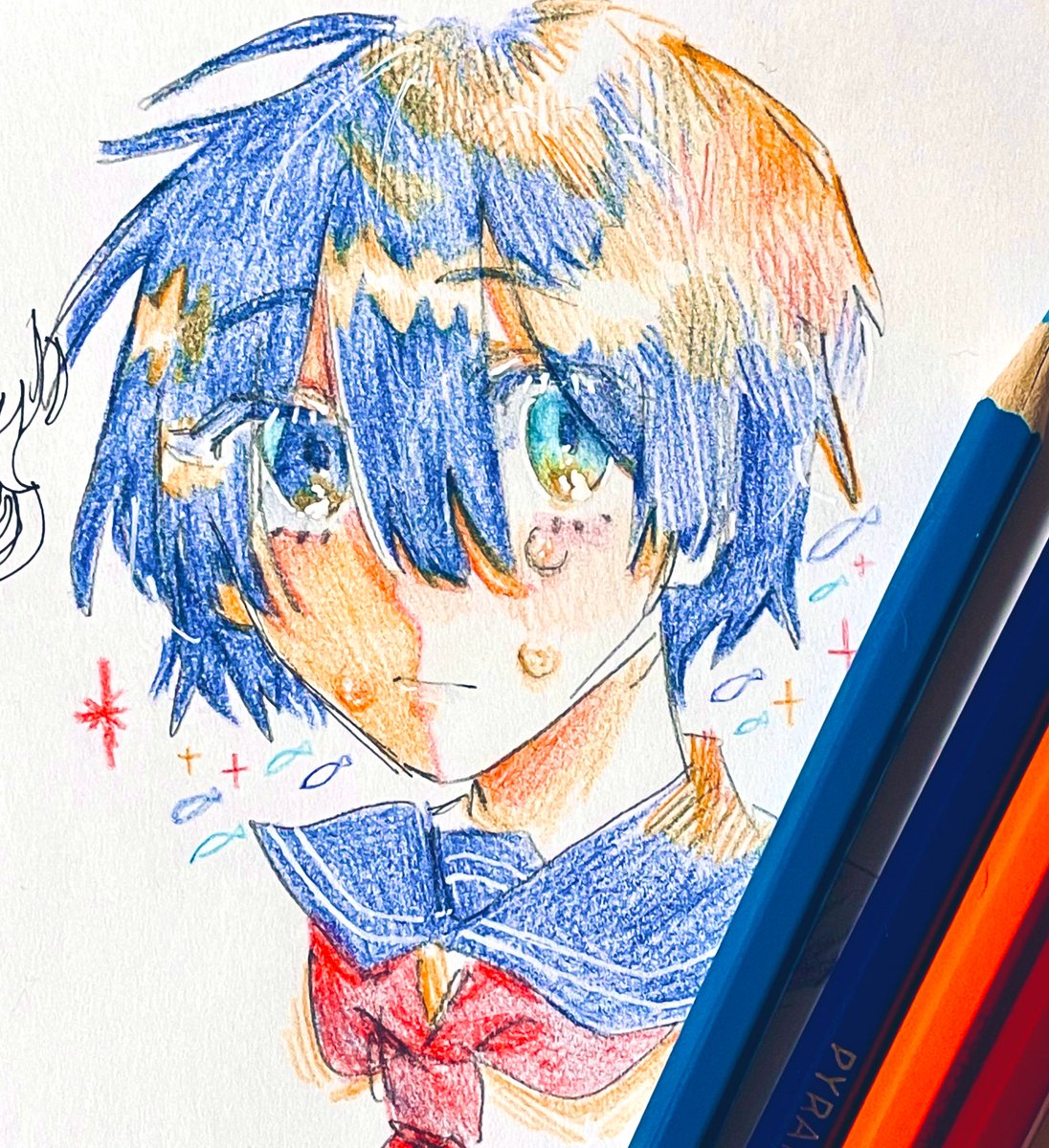 100日チャレンジ 30 数年ぶりの色鉛筆