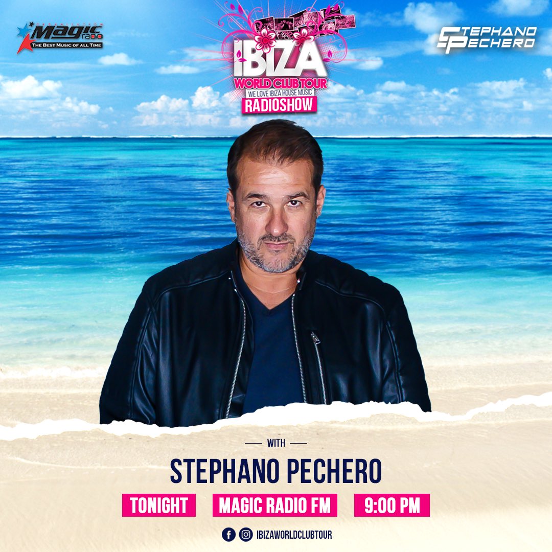 Tonight 21:00 hrs local time @ibizaworldclubtour #magicradio #worldwide #uk #fm #broadcast