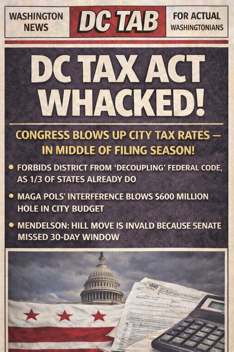 If Washington Had a Tabloid, 2/13/2026. How it might have played. And we talk about this on City Cast today. Link: podcasts.apple.com/us/podcast/cit…