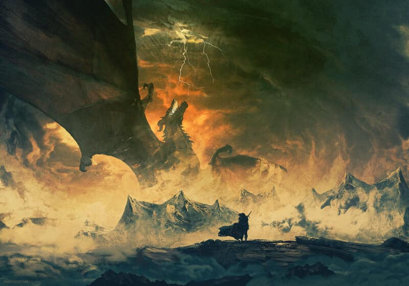 BeautyOfArda's tweet photo. The Awakening of Ancalagon 
🎨Anato Finnstark https://t.co/RRy9x2Wiii