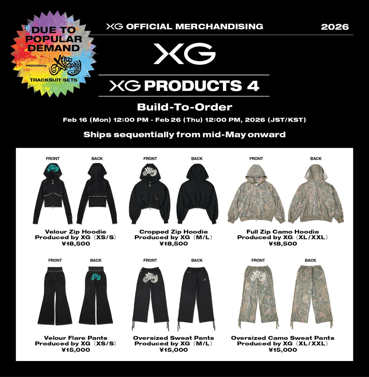 【Build-To-Order】XG WORLD TOUR: THE CORE MERCHANDISE Information!

xgalx.com/xg/news/detail…

#XG_WorldTour_THECORE
#THECORETOUR
#XG
#XGALX