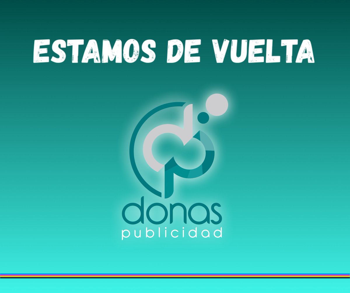 donaspublicidad's tweet photo. ¡Volvemos con más energía que nunca! 

Ahora estaremos más activos por aquí para compartir nuestros proyectos y todo lo que podemos hacer por vosotros.

📧  clientes@donaspublicidad.com
 📱 623 020 289

 #DiseñoGrafico #Rotulacion  #Publicidad #ImprentaDigital #Serigrafia #Sellos https://t.co/Wfk4fKK1CK