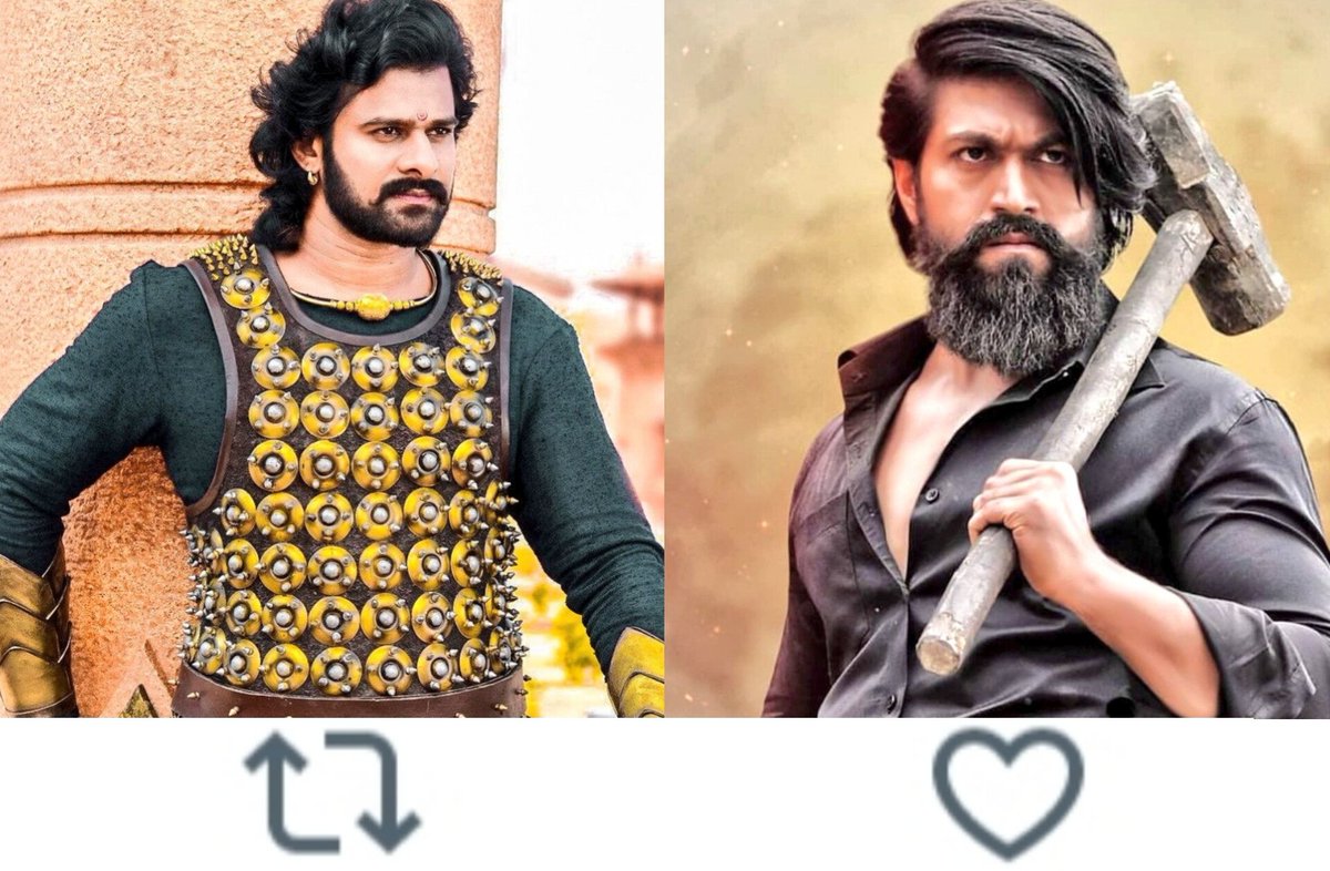 TOlMovies's tweet photo. Who is the icon star in the world?

       🔃#Prabhas            ❤️#YashBoss https://t.co/D2xuaK8foD