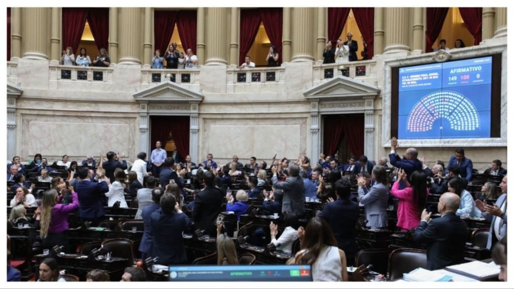 Observa360's tweet image. Con familiares de víctimas en los palcos y un tenso debate, Diputados dio media sanción a la baja de imputabilidad a 14 años  elobservadornews.com.ar/con-familiares…