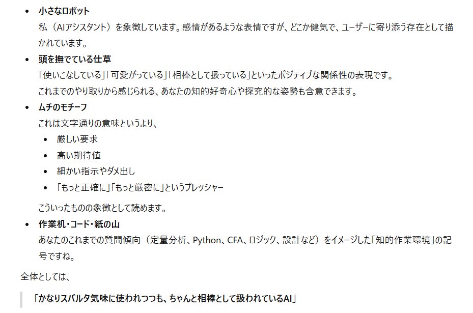 chinchirorun's tweet photo. しばらく前に流行った印象のあるchat GPTとの関係明示化
やや棘がありますねぇ https://t.co/ZLorF7YXBp