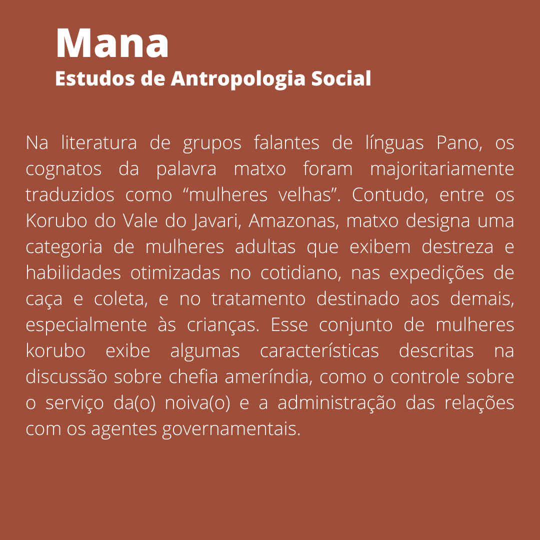 mana_revista's tweet photo. Nesta sexta-feira, recomendamos o artigo "Gênero e poder entre os Korubo: o caso das matxo", escrito por Juliana Oliveira Silva. Créditos da foto:  Paulo Mumia. Acervo do Museu do Índio/FUNAI – Brasil

Leia em: https://t.co/dZEbmTPvBi

Acesse nosso site: https://t.co/KmizvjFbMV https://t.co/zM7iwZ4ZPK