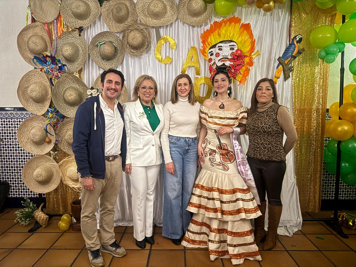 ppgetafe's tweet image. Con la asociación cruceña comparsas carnavalesca de Bolivia en Madrid, en su acto en Getafe con motivo del Carnaval. 

Celebrando el 'Café de reina', donde se juntan las reinas de cada comparsa y la reina del Carnaval 2026.