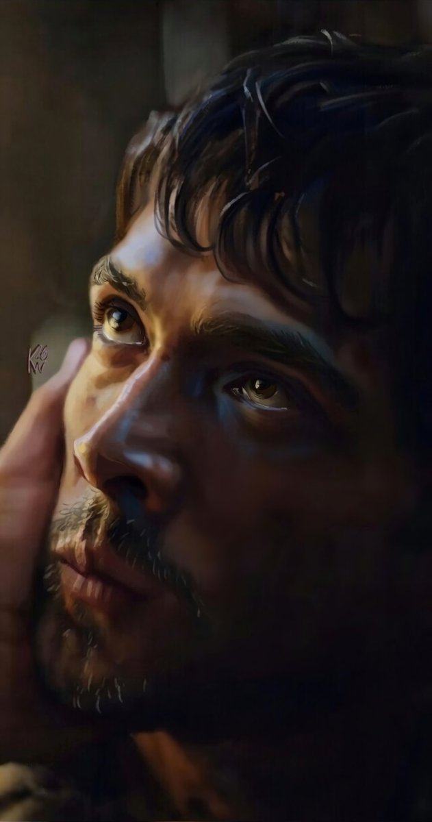 Mrs_Kathy_White's tweet photo. One good think when ur in hospital for a week?
U get do to things you like. And actually spend time on them.

"I'll pray for you, Eduardo." 
-
Over 90 hours of work went into this portrait of diegocalva as Teddy Dos Santos in "The Night Manager". https://t.co/WDK1SLsmrm