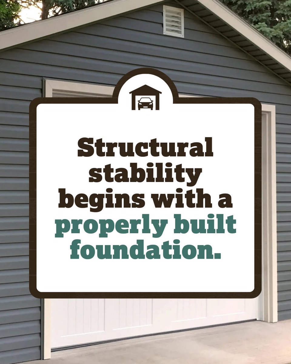 A properly built foundation keeps your garage level, prevents door alignment issues, and protects against moisture.

If you want your garage to last, start with a solid, well-built base.

Learn more here: 🔗 na2.hubs.ly/H02KP_70