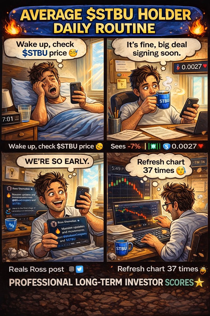 $STBU daily holder routine 😅🤣