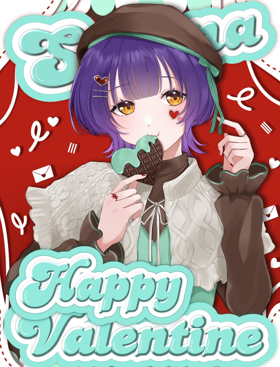 *•. 🎀💚𝓗𝓪𝓹𝓹𝔂𝓥𝓪𝓵𝓮𝓷𝓽𝓲𝓷𝓮🍫💌 ̖́-

⚠︎捏造衣装

 #すずなあーと