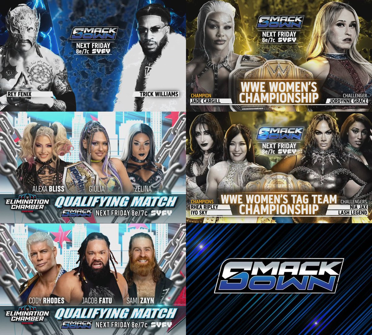 Full #SmackDown card for tonight