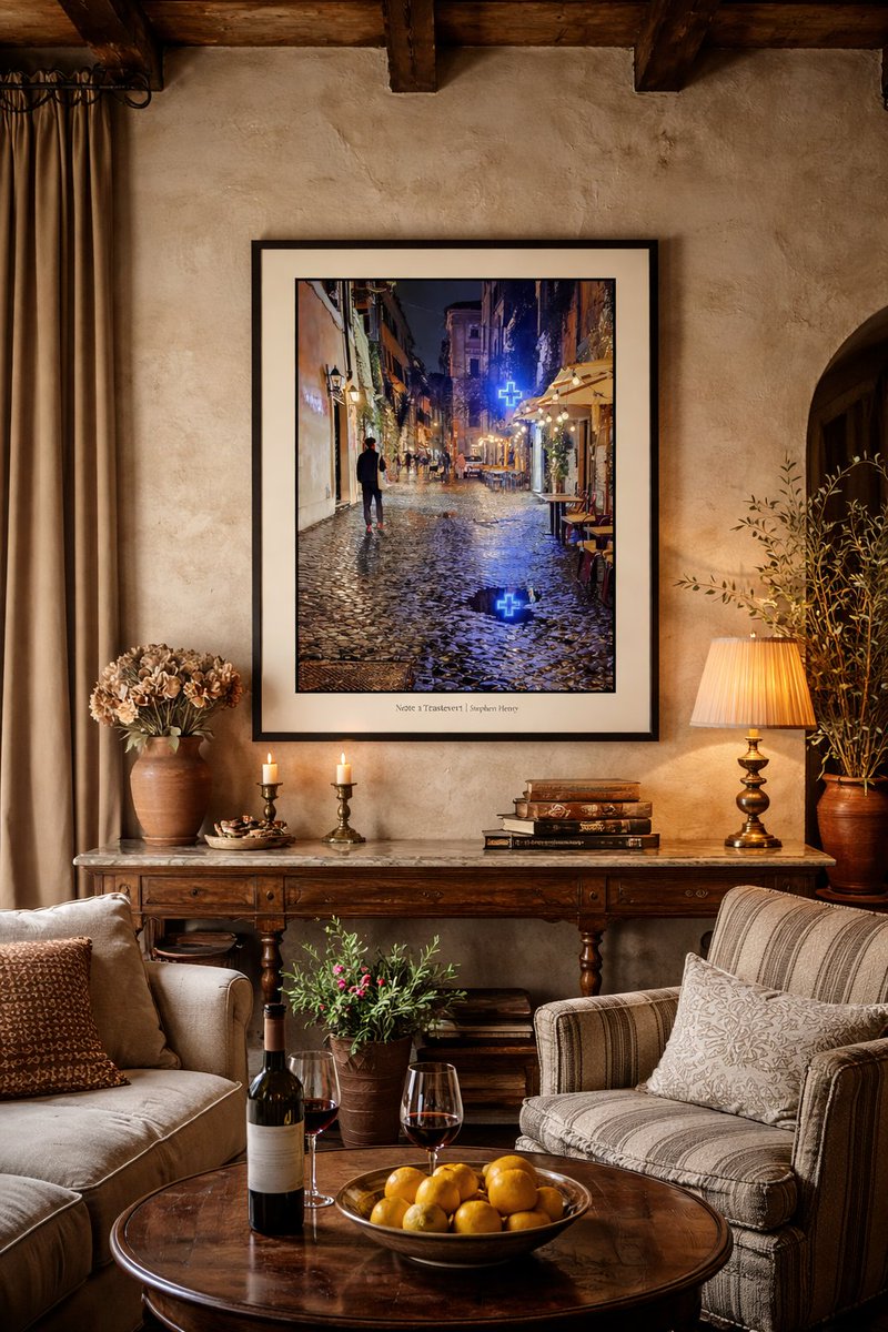 StephenAHenry's tweet image. Valentine’s Day, love can be quiet and found:

Walking side by side.
Or in small streets after the rain.
Or reflections under café lights.
Even in the space between arriving and leaving.

Notte a Trastevere, for any of us who have ever left a part of our soul in Italy