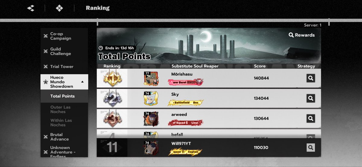 Le nouvel évent est cool ! On va tenter d’aller plus haut j’aime bien j’aime bien 😂

Les récompenses sont assez simples d’accès, il n’y a pas l’air d’avoir de mission de point. 

#BleachSoulResonance