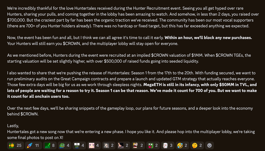 We're incredibly thankful for the love Huntertales received during the recruitment event. It's time to move on to the next phase, Explorers.