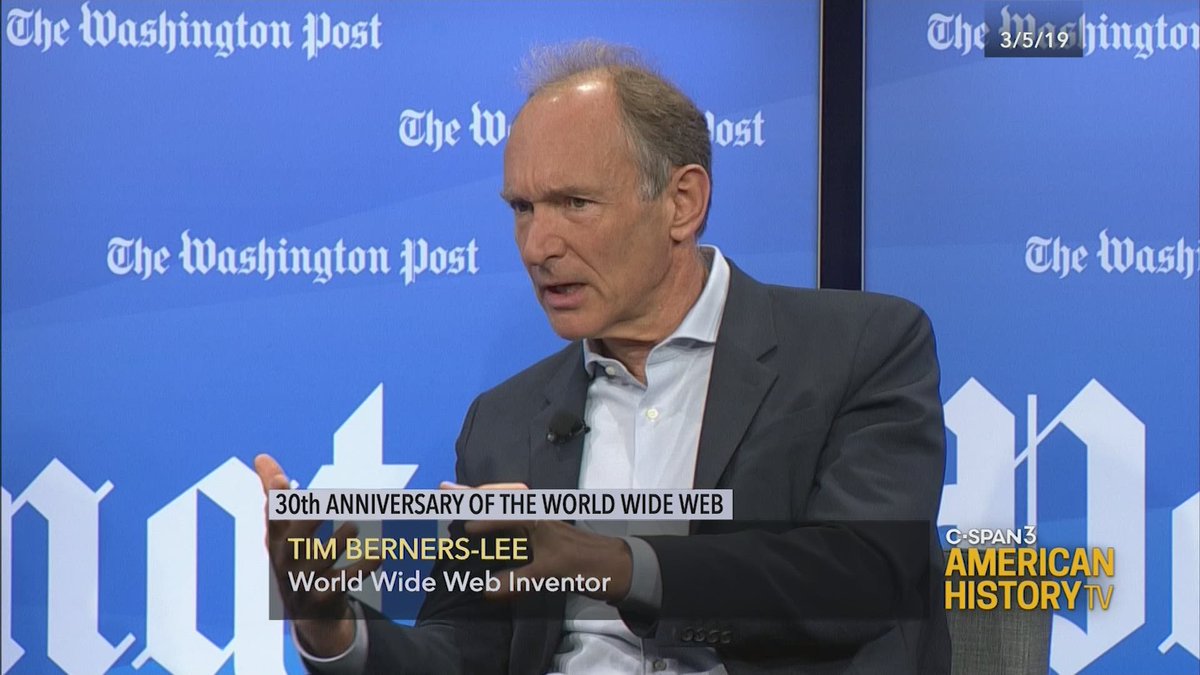 CSPANClassroom's tweet image. #OTD in 1989, computer scientist @timberners_lee put forth a hypertext project that would generate global connections and enable people to collaborate in a web. This became known as the #WorldWideWeb. Learn more: c-span.org/classroom/docu….

#Internet #STEM #Technology #USHistory