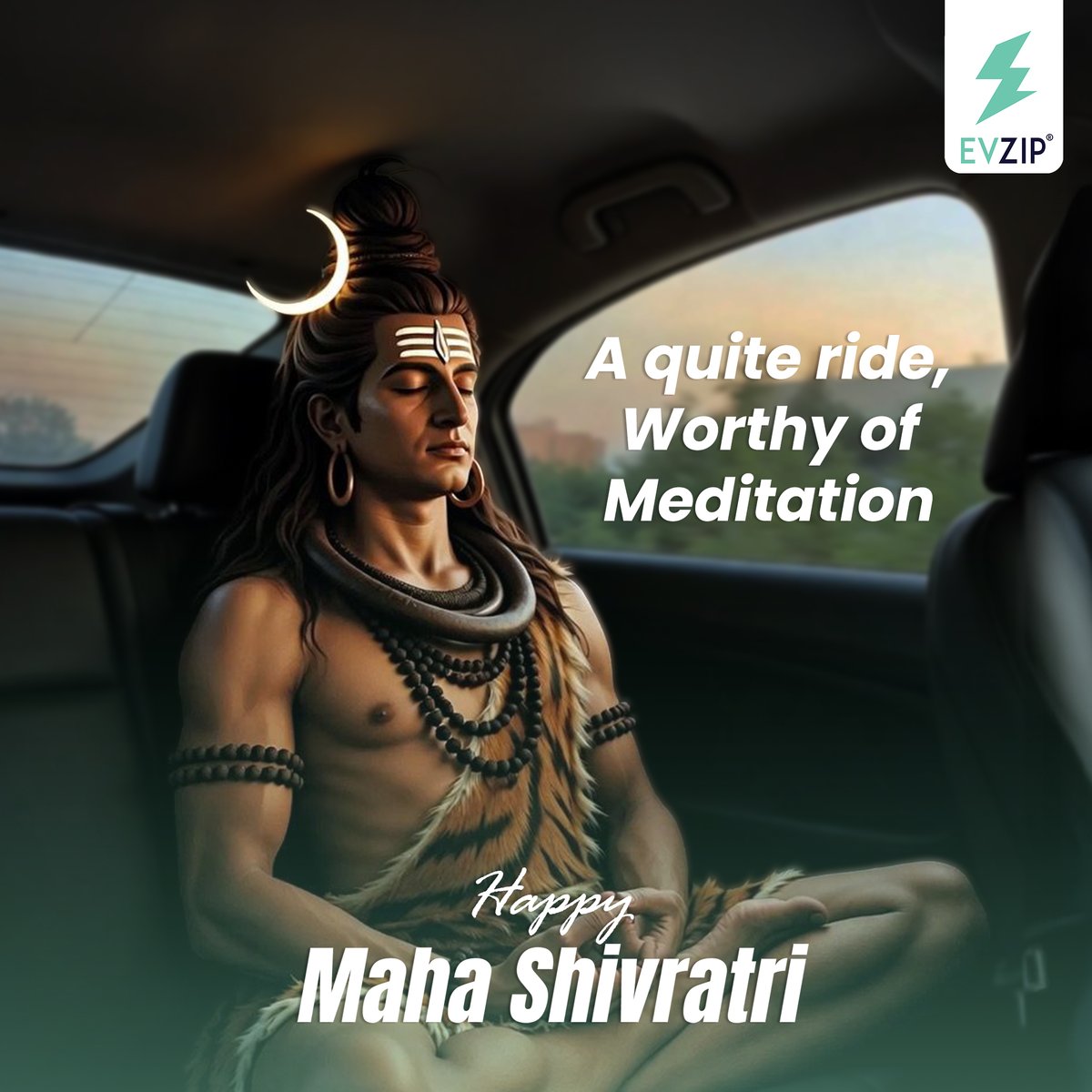 Happy Maha Shivratri!

Just as meditation brings calm within, a quiet, clean journey creates balance around us. At EVZIP, we believe progress should feel peaceful, for you and for the planet.

#MahaShivratri #EVZIP #RideElectric #CleanCommute #HarHarMahadev #SustainableFuture