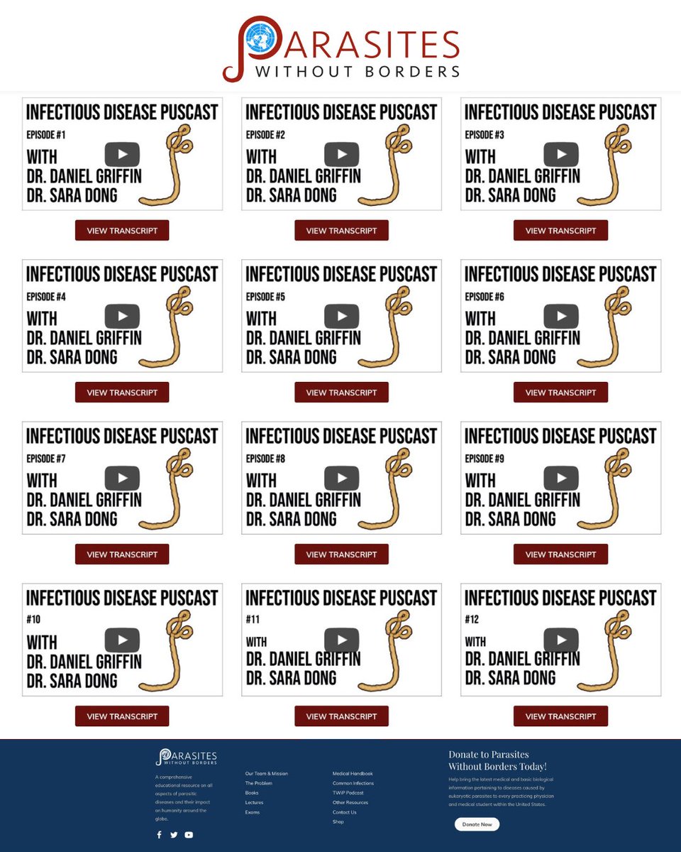 PWB_Global's tweet photo. Are you keeping up with Infectious Disease Puscast?

Join Dr. Daniel Griffin (MD, PhD, CTropMed CTH) and Dr. Sara Dong (PhD) as they take time to review infectious disease literature on their podcast, Infectious Disease Puscast — new episodes every other Thursday.

🌐 https://t.co/xhLfjSUmoS