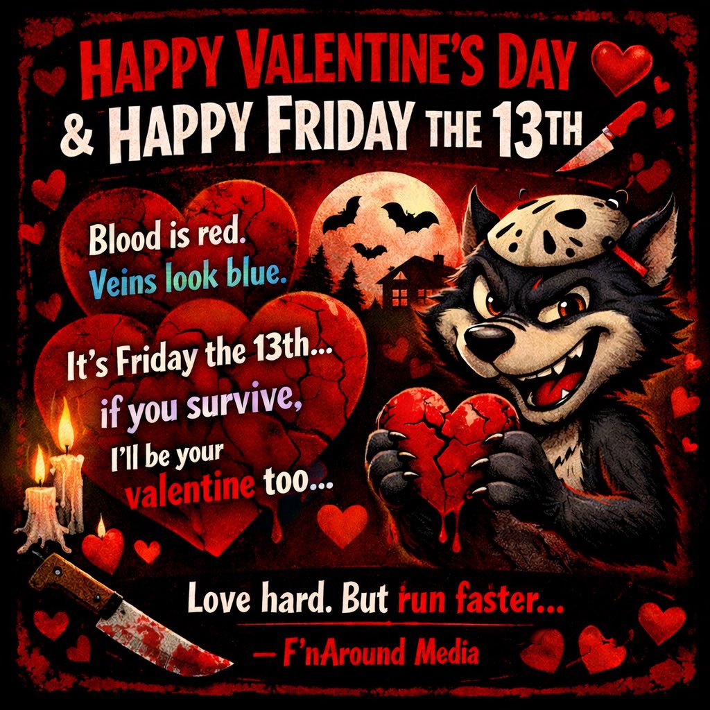 Happy Friday the 13th and Valentine’s Day!