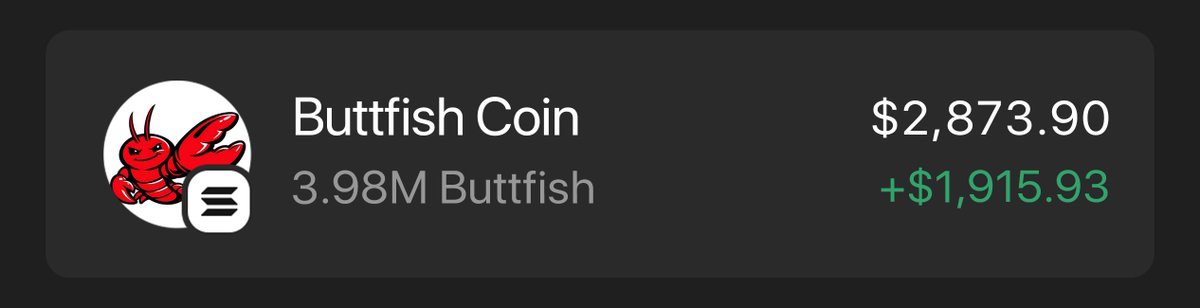 SebboEther's tweet image. TG members loaded #Buttfish at launch, sitting on 3x now

1 to 1000 Sol Challenge hitting different

Next play already in the works

58Ghft9TvGNuBiDzy9cFD2Px9rz5cDVZ1XoMFk1xpump