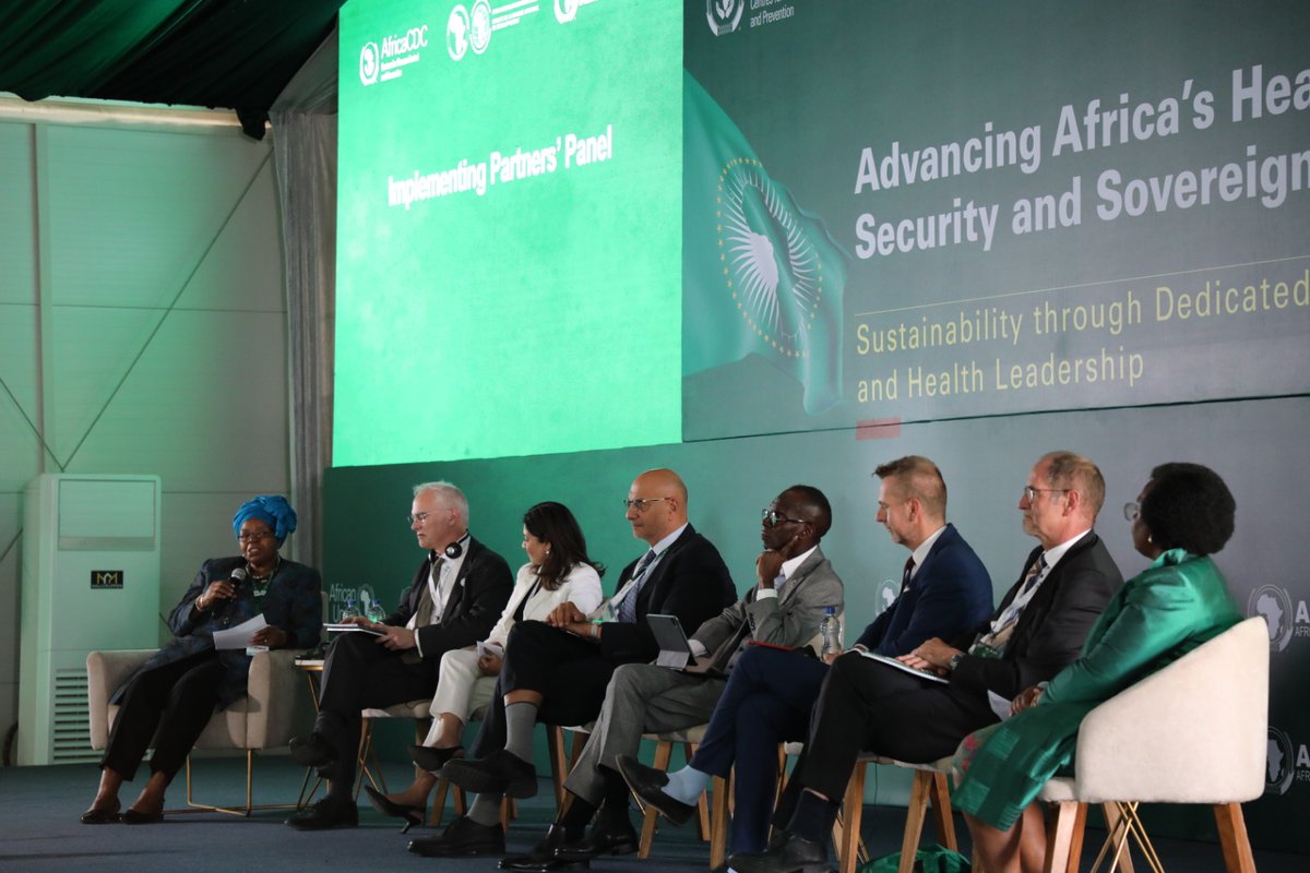 ProfJanabi's tweet photo. Joined leaders & partners today at the High-Level Finance–Health Dialogue hosted by @AfricaCDC & @AfDB_Group on #Africa’s health security and sovereignty.

We’re facing challenging financial reality that demands closer coordination. Joint national finance and health planning is essential to deliver lasting impact. Health is not a social expense, but productive capital.

@WHOAFRO stands ready to work with governments and partners to align priorities to ensure a healthier future for the people of our continent.

#AUSummit2026
