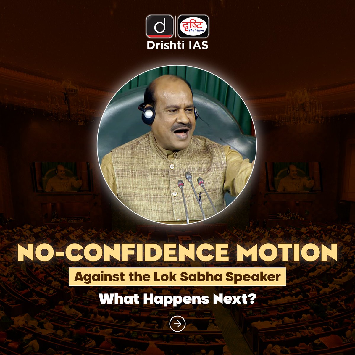 drishtiiaseng's tweet image. No-confidence motion against the Lok Sabha Speaker—what happens next?
Swipe to understand the constitutional process in simple terms

#NoConfidenceMotion #LokSabhaSpeaker #ConstitutionalProcess #PoliticalDynamics #IndianParliament #DrishtiIASEnglish #DrishtiIAS #DrishtiIASEnglish