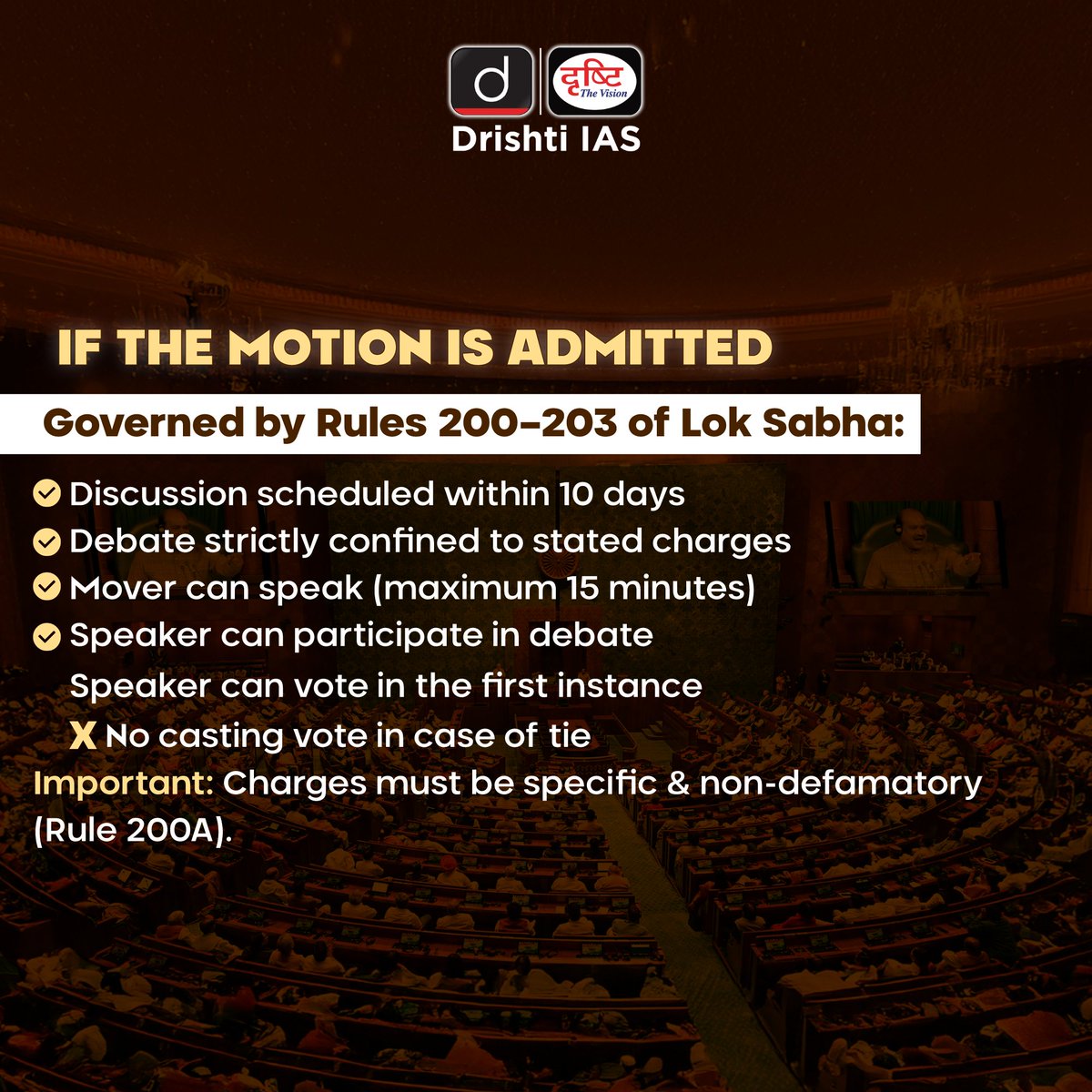 drishtiiaseng's tweet image. No-confidence motion against the Lok Sabha Speaker—what happens next?
Swipe to understand the constitutional process in simple terms

#NoConfidenceMotion #LokSabhaSpeaker #ConstitutionalProcess #PoliticalDynamics #IndianParliament #DrishtiIASEnglish #DrishtiIAS #DrishtiIASEnglish