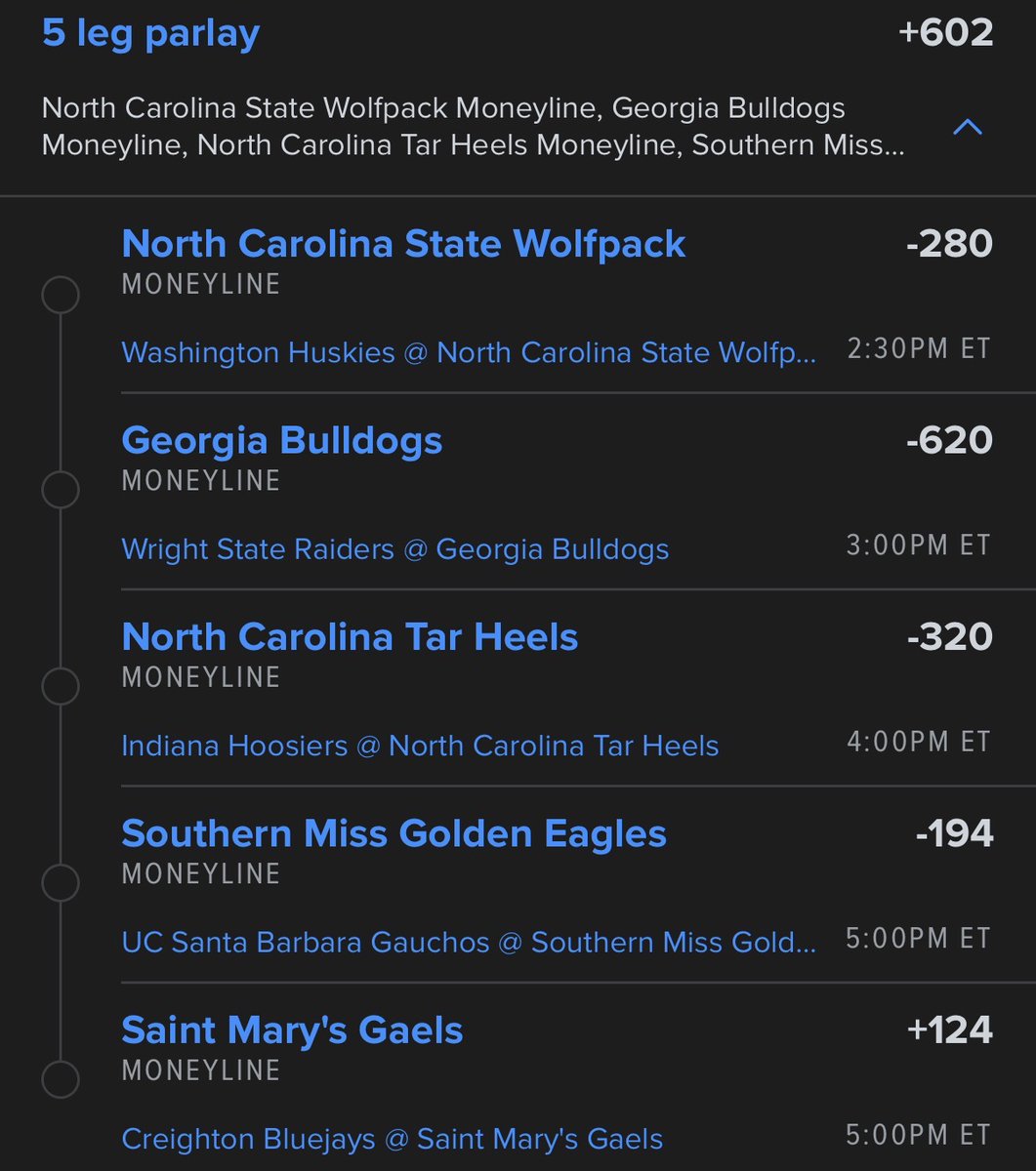 Bigbetsbrand123's tweet image. College Baseball ML Parlay

Good Luck If Tailing🍀