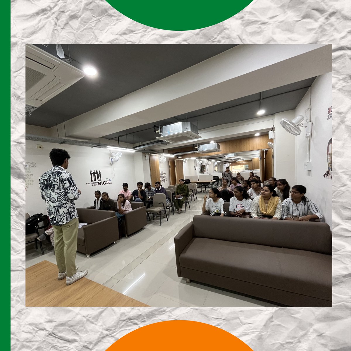 We hosted a student interaction at NAMO iHUB with students of Shri U. P. Arts, Smt. M. G. Panchal Science &amp; Shri V. L. Shah Commerce College, Pilvai, focusing on startups, the ecosystem, and opportunities for aspiring founders—encouraging innovation and entrepreneurial growth.