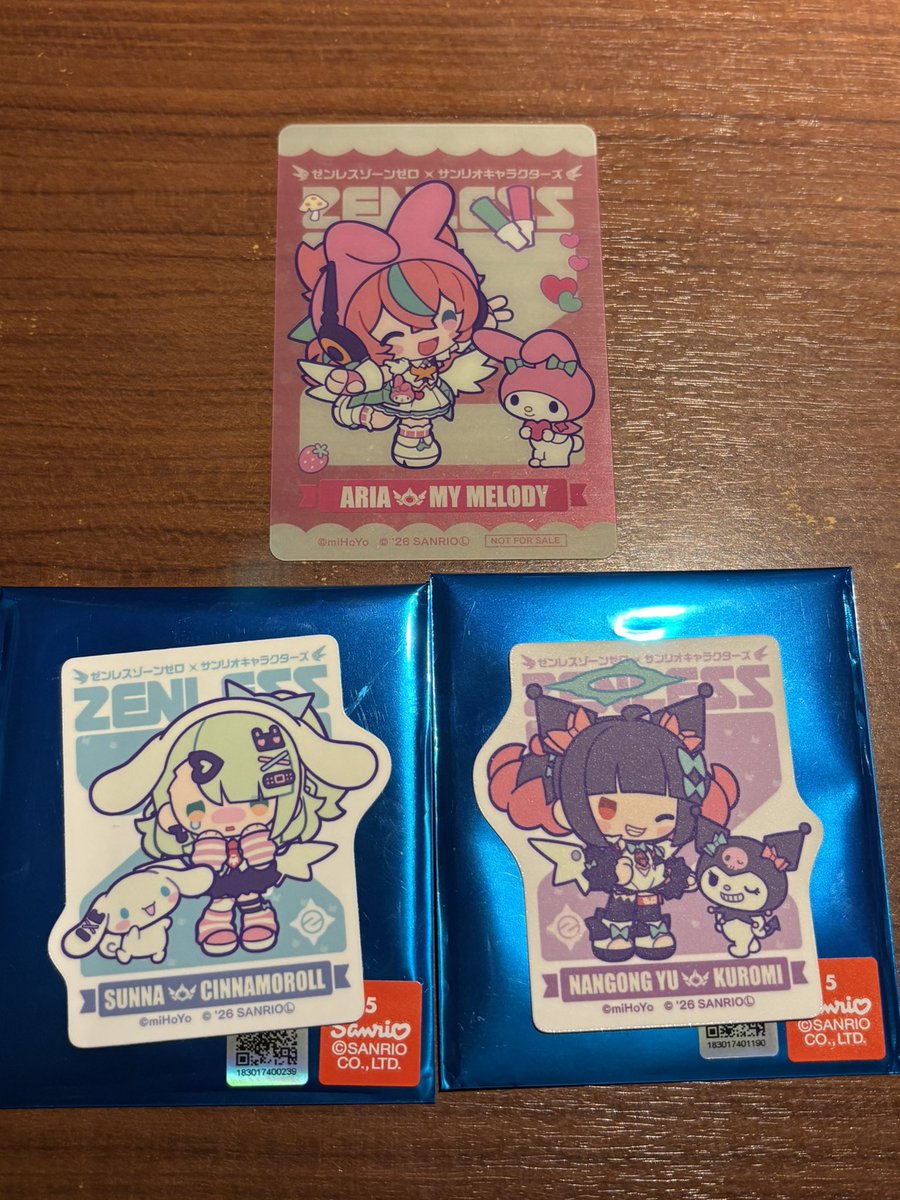 JJ_kmo's tweet photo. 《交換》
特典 アニメイト限定 ゼンレスゾーンゼロ
サンリオ 妄想エンジェル クリアカード ステッカー

譲:南宮羽 アリア

求:それぞれ同種 南宮羽 等身 

郵送または都内手渡し希望です。
条件合う方いらしたらお声掛けくださいませ🙇‍♀️ https://t.co/FpT94QQLtX
