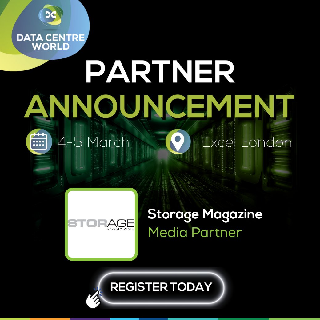 DataCentreWorld's tweet photo. Data Centre World is proud to announce our Media Partnership with Storage Magazine for 2026!

Learn more about Storage Magazine here: https://t.co/PZhD6gqTZM
Register for Data Centre World 2026 here: https://t.co/uUlrC1fnPR https://t.co/xPh9Sf7ezz