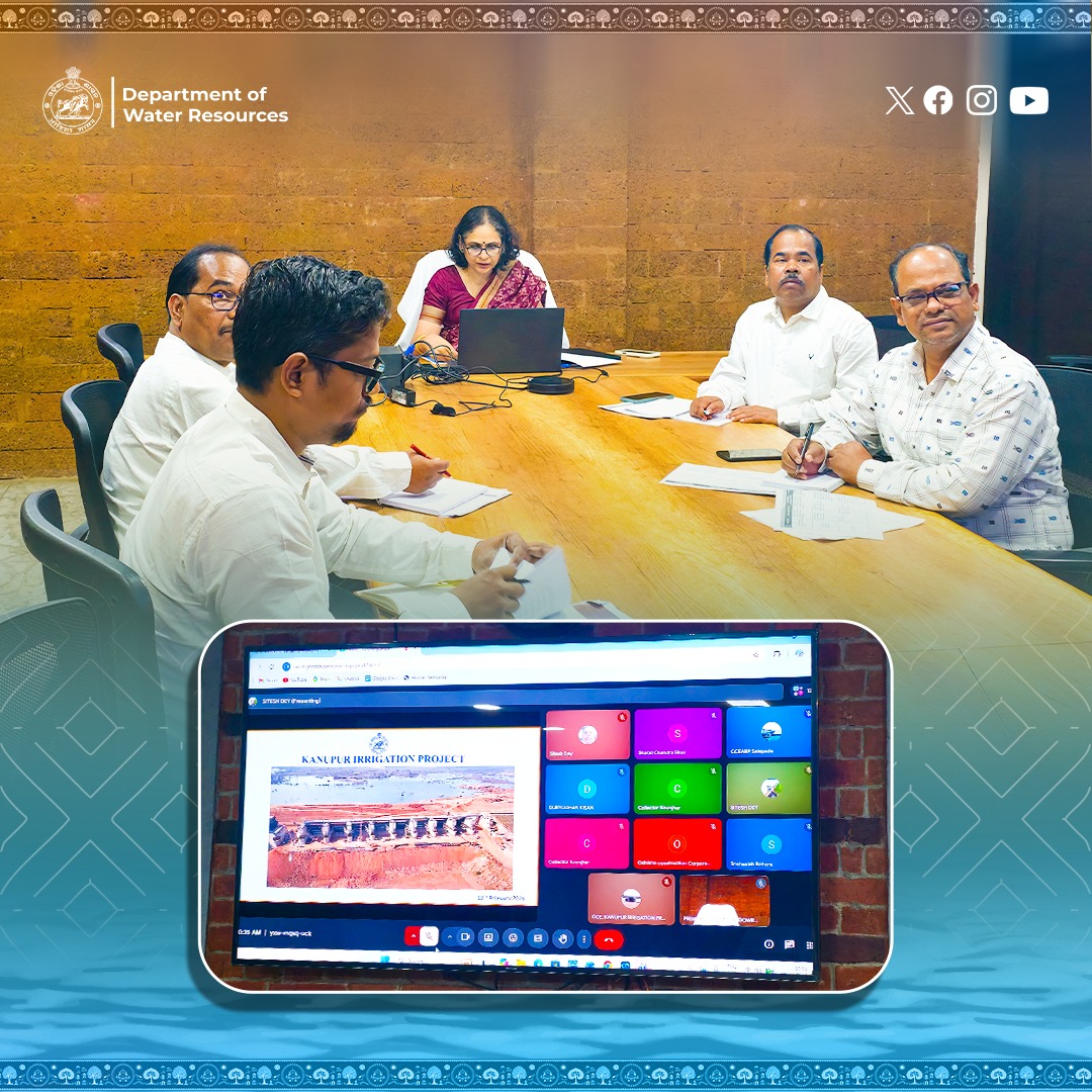 OdishaWater's tweet image. Smt. Shubha Sarma, Principal Secretary, #WaterResources, reviewed the ongoing #AnandpurBarrage and #KanupurIrrigationProject in the presence of EIC WR, Director R&amp;amp;R, and other senior officers of the projects.

During the review, it was decided to expedite the pending designs and