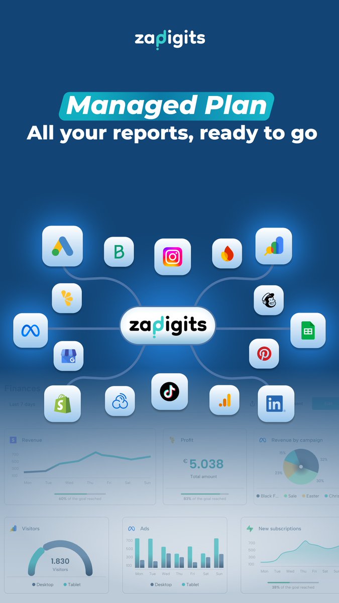 Introducing the ZapDigits Managed Plan

All your reports, ready to go. We handle dashboard setup, migrate your old reports, and keep everything running smoothly so you get accurate insights without lifting a finger

Focus on your business. We handle the reports

Learn more →