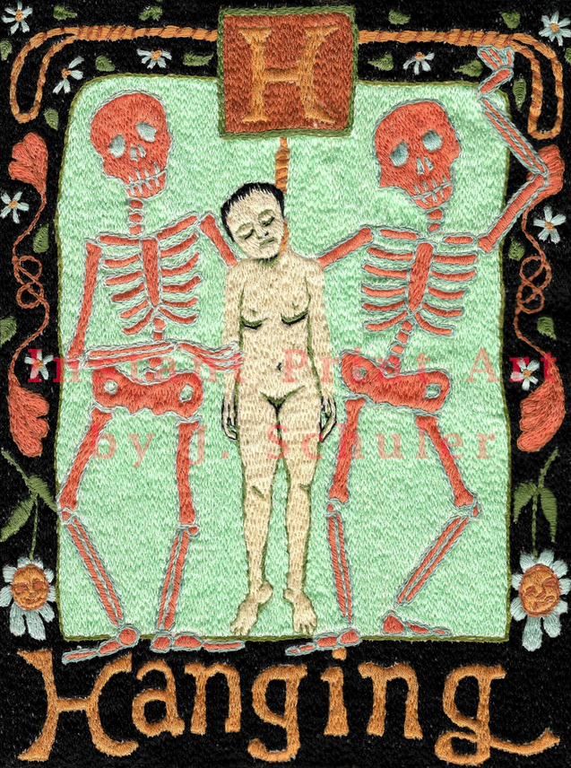 H is for Hanging
art to download

jschulerart.etsy.com/listing/437802…

#download #art #handembroidery #darkart #macabreart #skeletons