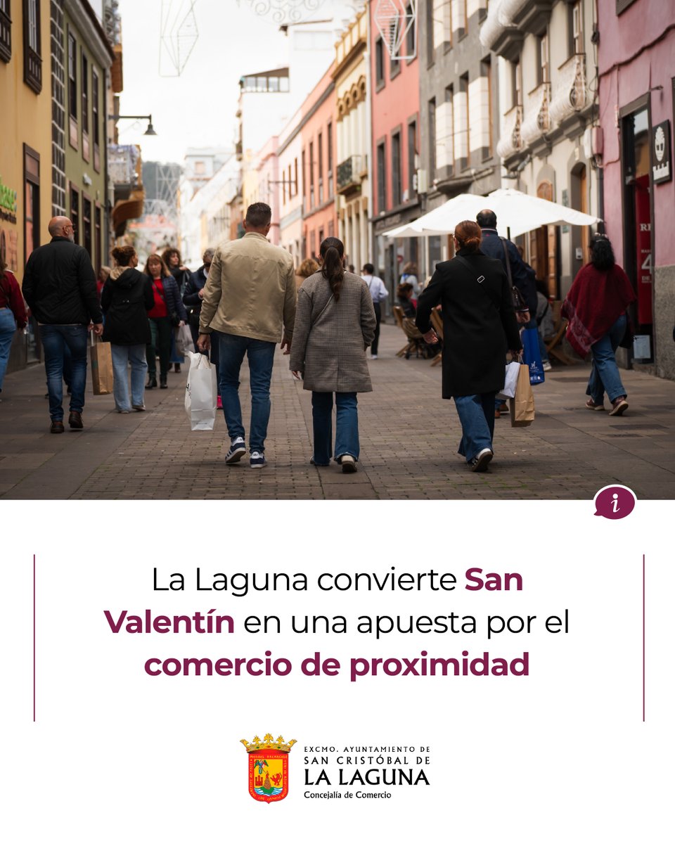 ¡La Laguna convierte San Valentín en una apuesta por el comercio de proximidad! 🛍️✨

Repartimos corazones antiestrés en las principales zonas comerciales con el objetivo de vincular el autocuidado y el bienestar emocional con el apoyo al comercio de proximidad en el municipio ❤️