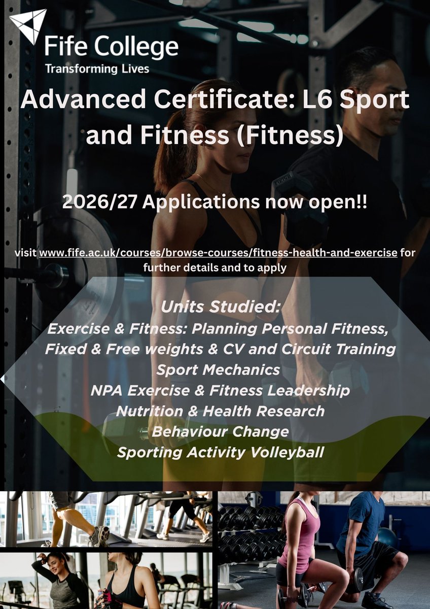 FifeCollegeSport&Fitness Dept tweet media
