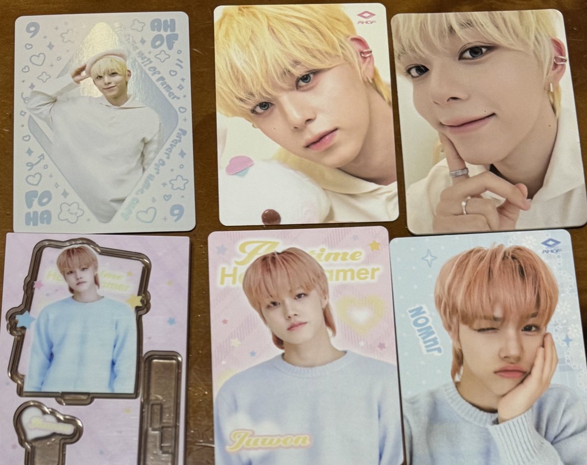 Shining_Star_JL's tweet photo. Ahof X Teleca MIIM photocard Collection ~~~ 
2nd box 🥰🫶walang tapon lahat pasok sa banga 😍

#아홉 #Ahof #MIIMCA https://t.co/F22mYmduPE